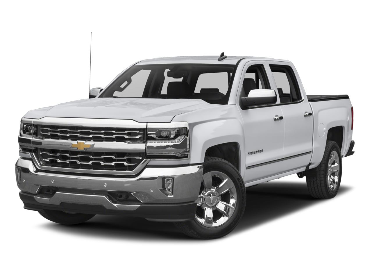 2017 Chevrolet Silverado 1500 LTZ in Graphite Metallic — front three-quarter view