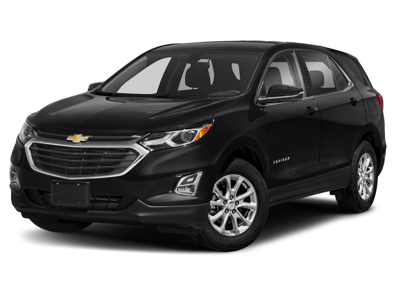 2018 Chevrolet Equinox LT in Mosaic Black Metallic — front three-quarter view