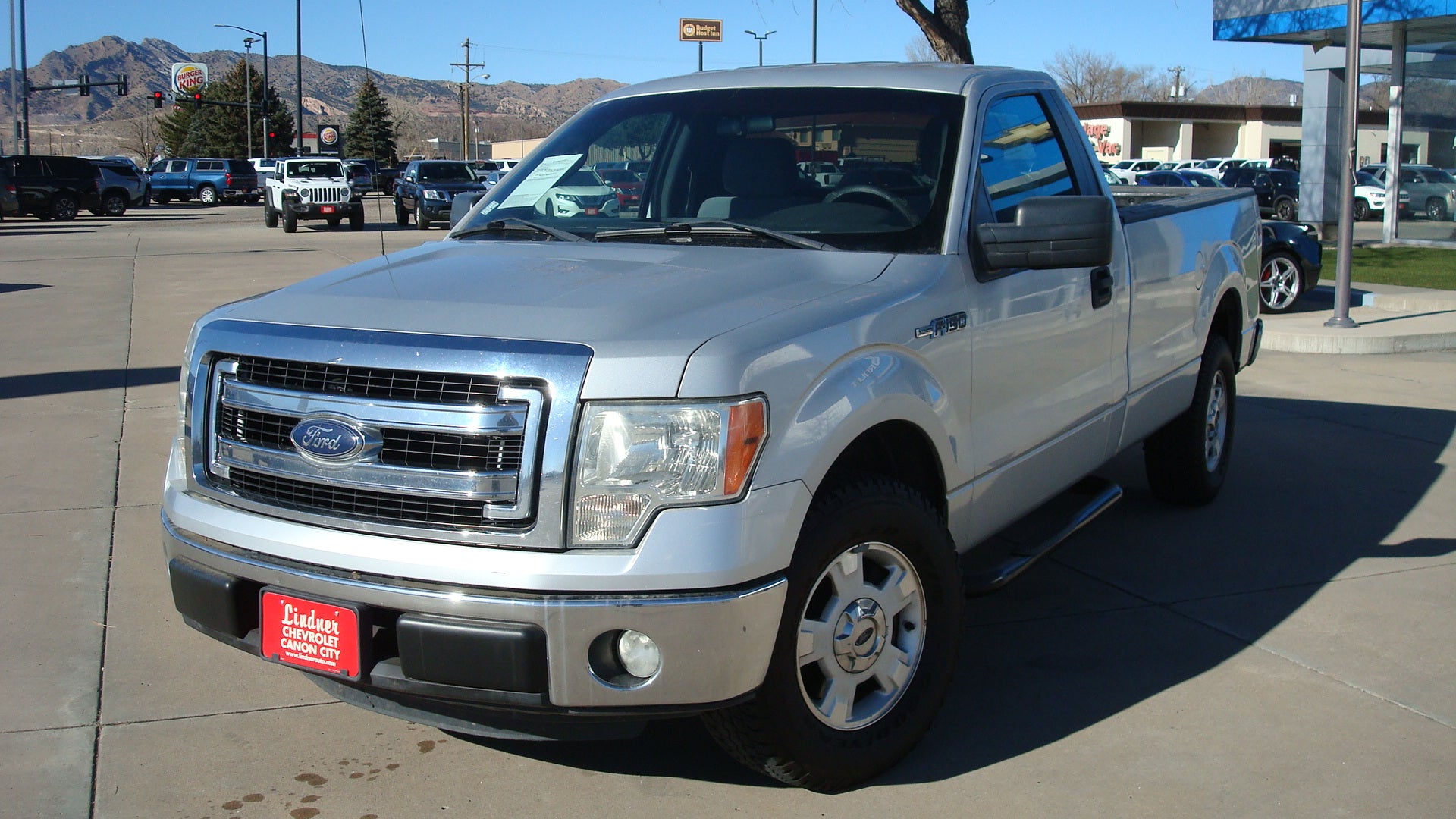 2013 Ford F-150 XL in Silver — front three-quarter view