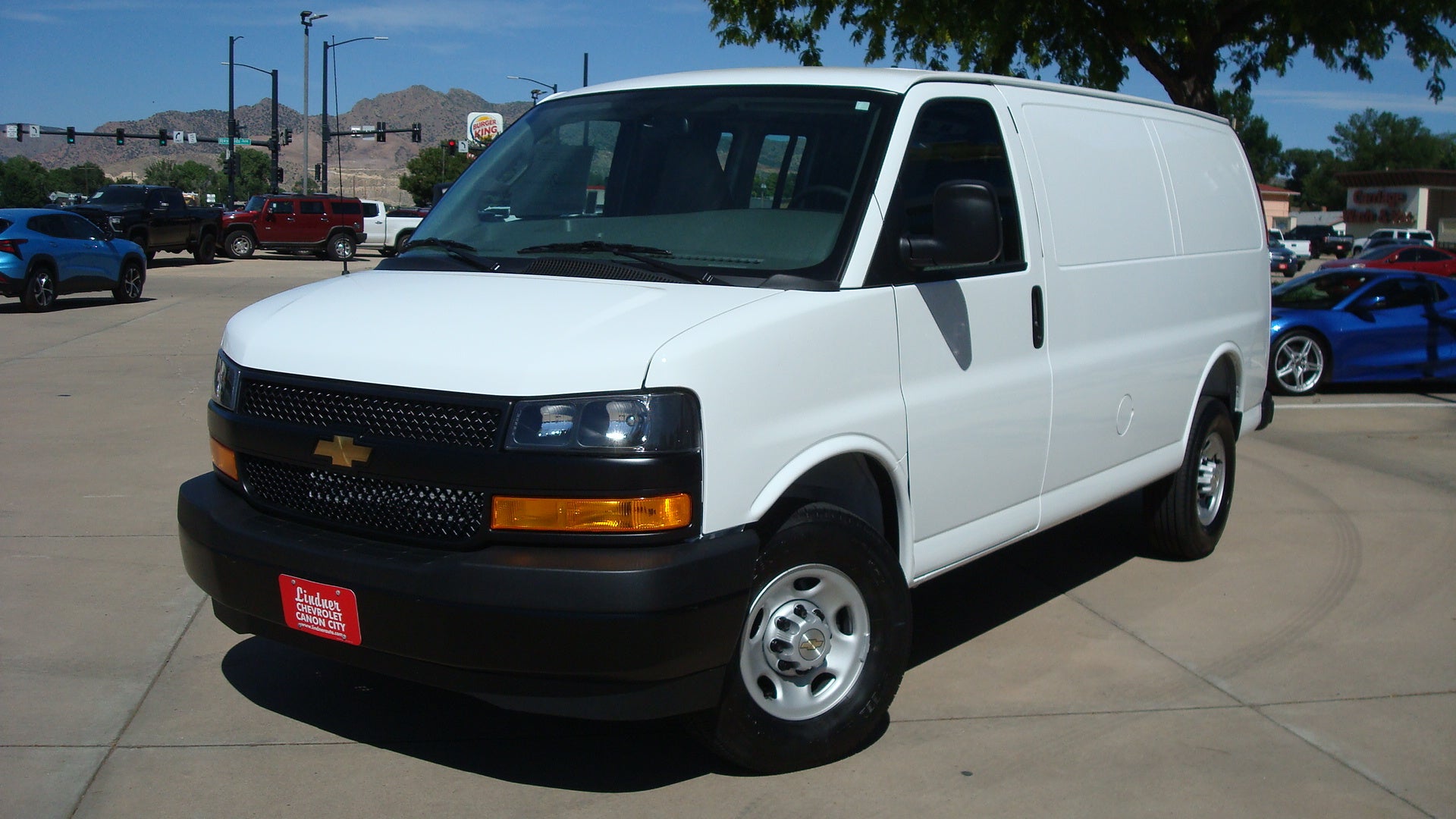 2026 Chevrolet Express Cargo Base in Summit White — front three-quarter view