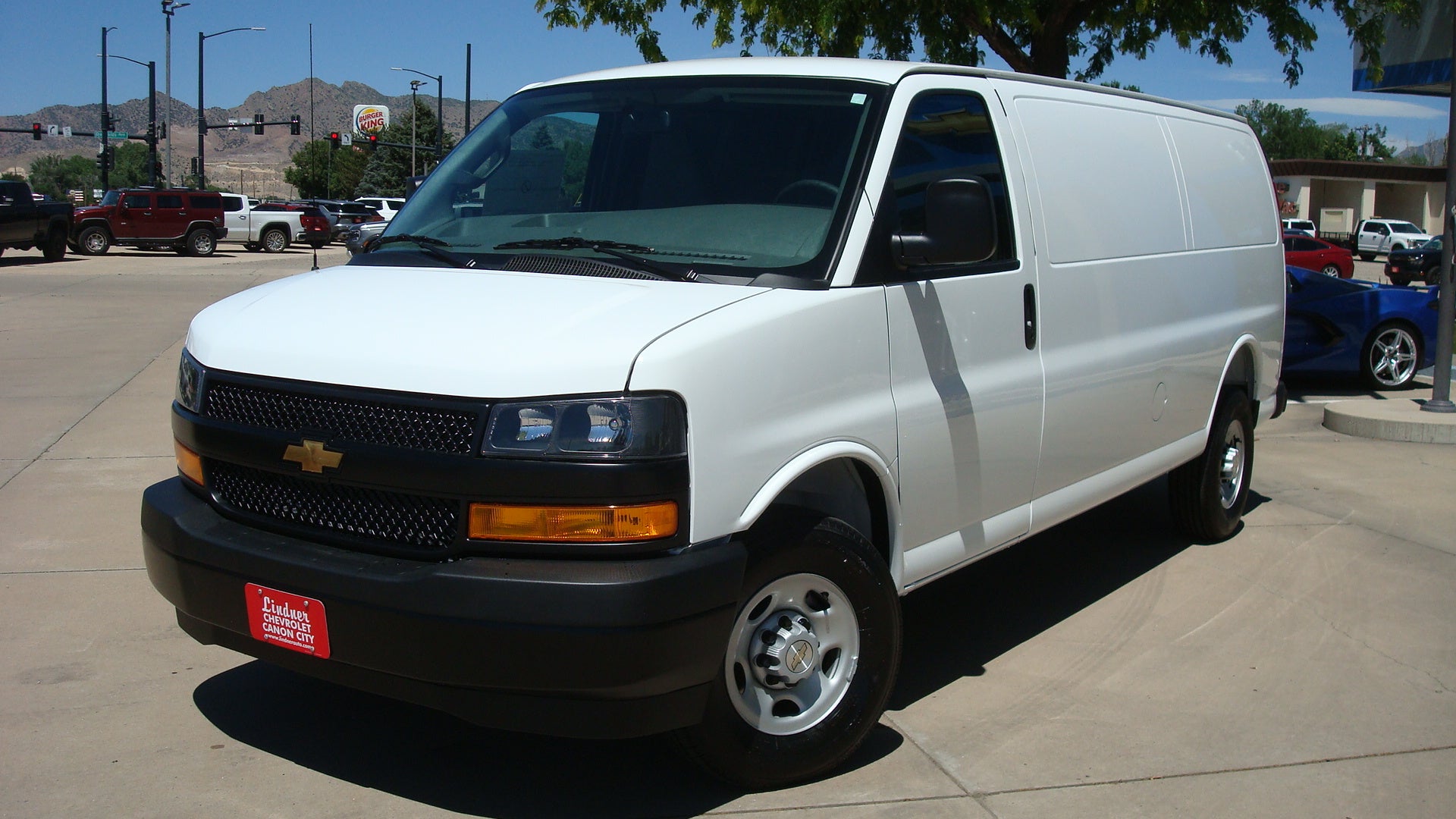 2026 Chevrolet Express Cargo Base in Summit White — front three-quarter view