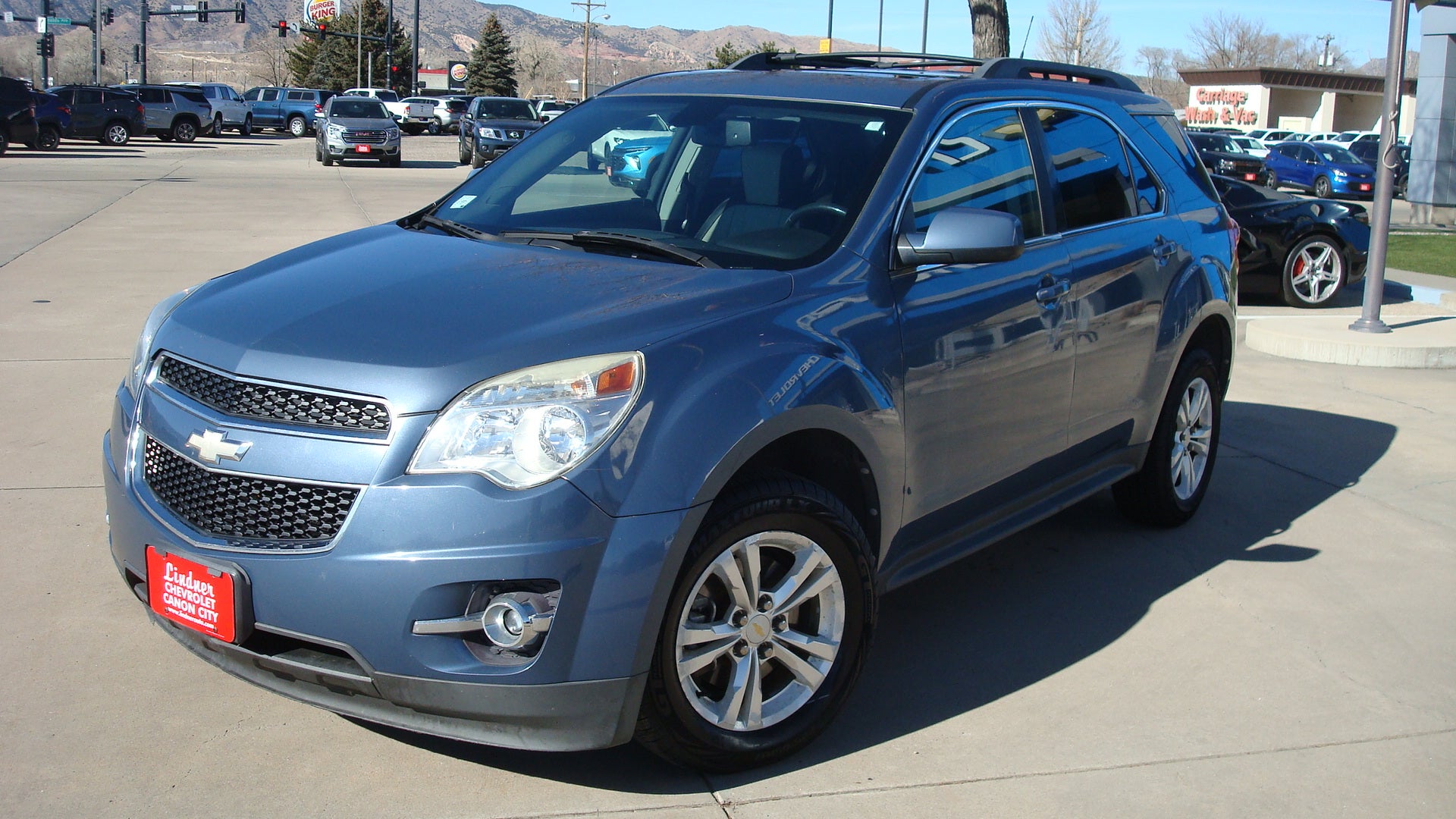 2011 Chevrolet Equinox LT w/2LT in Twilight Blue Metallic — front three-quarter view