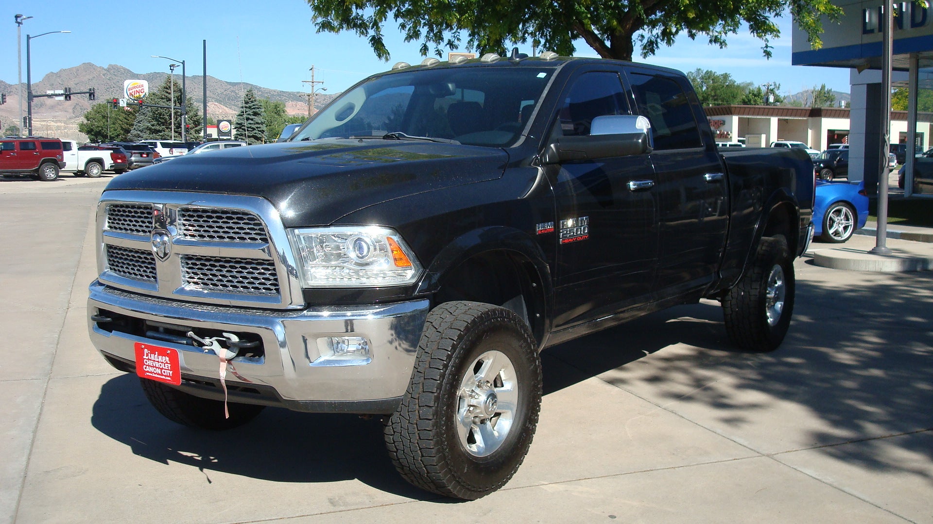 2015 RAM 2500 Laramie Power Wagon in Black — front three-quarter view