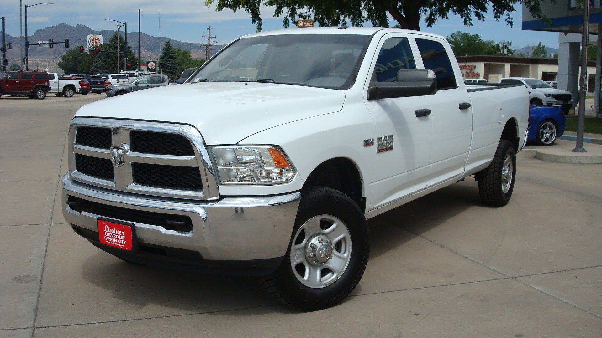 2018 RAM 2500 Tradesman in White — front three-quarter view