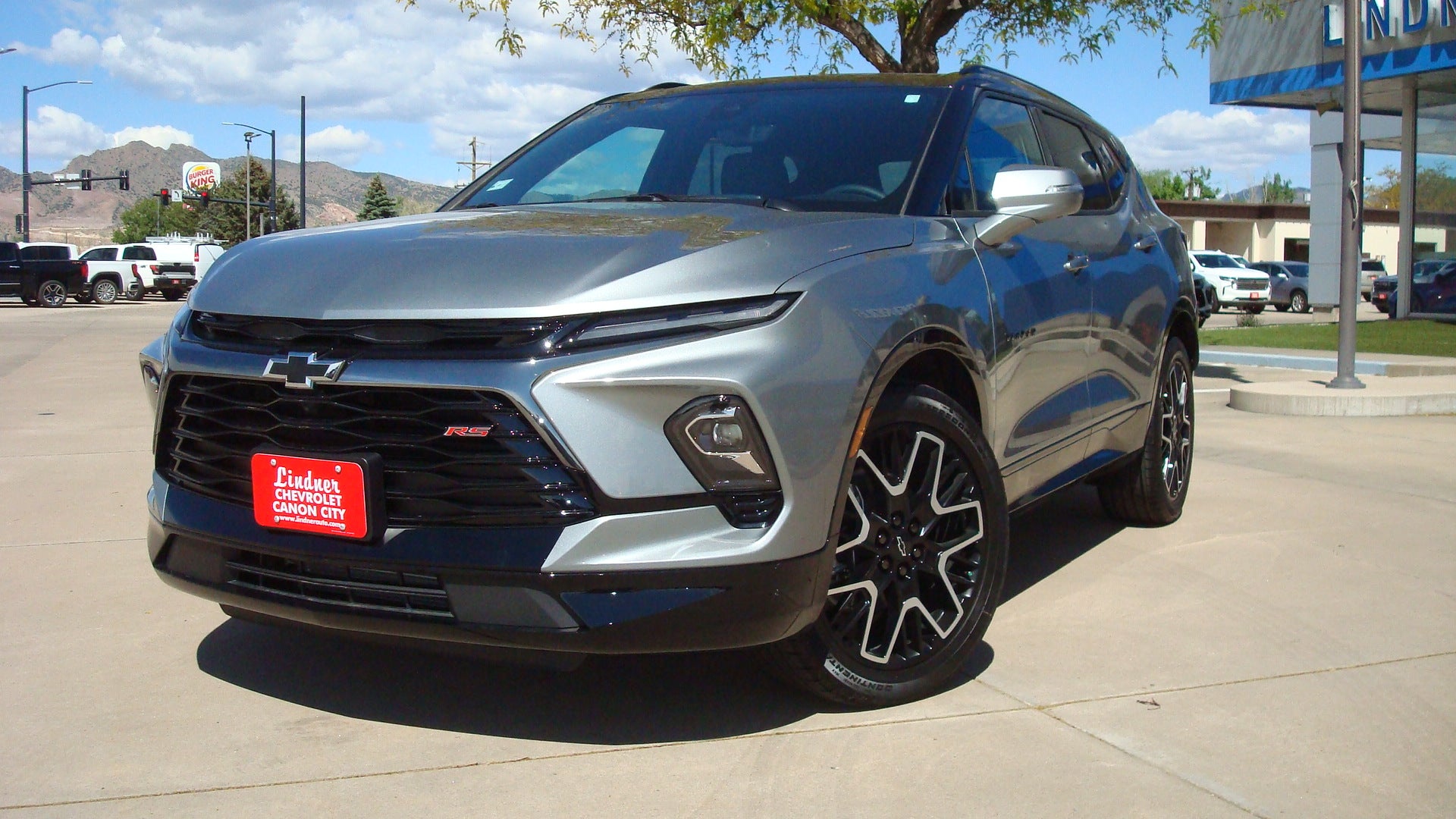2026 Chevrolet Blazer RS in Sterling Gray Metallic — front three-quarter view