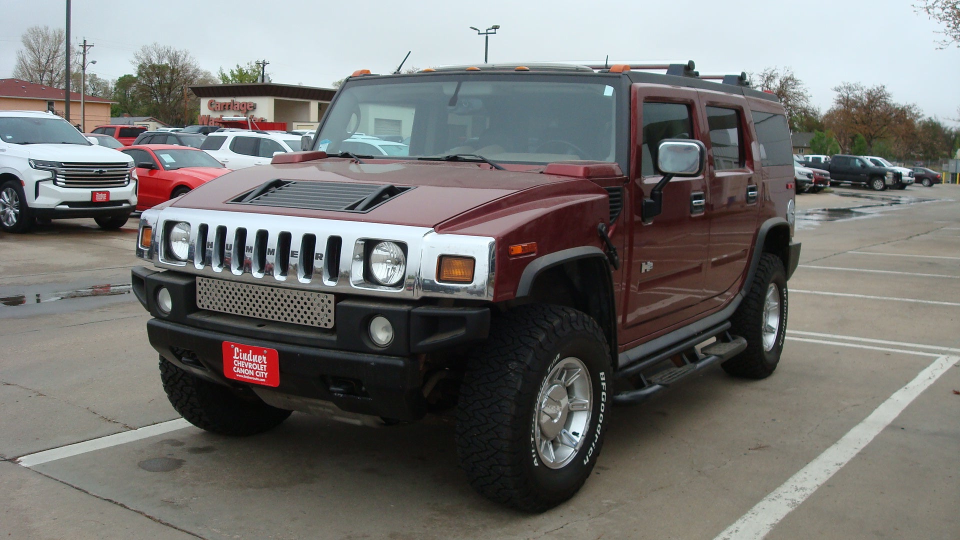 2003 HUMMER H2 Base in Red Metallic — front three-quarter view
