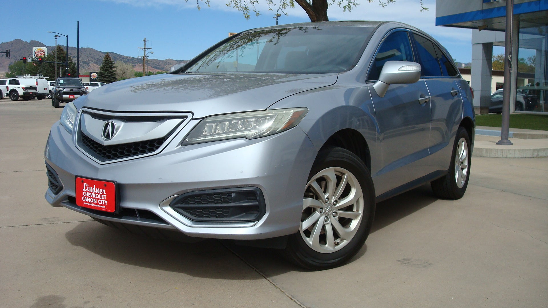 2016 Acura RDX Base in Silver — front three-quarter view